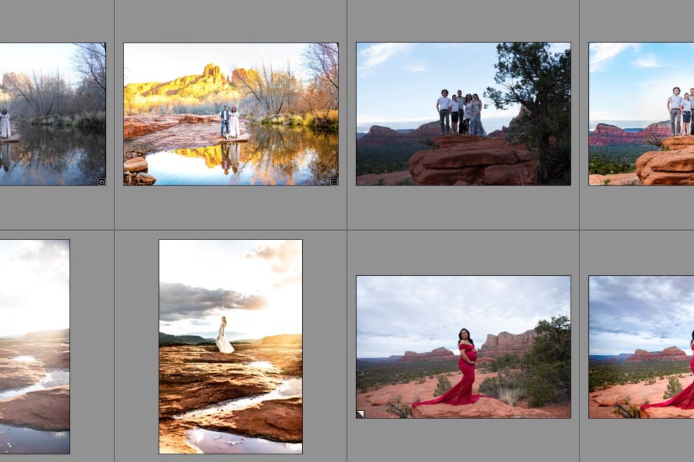 Before and after editing examples